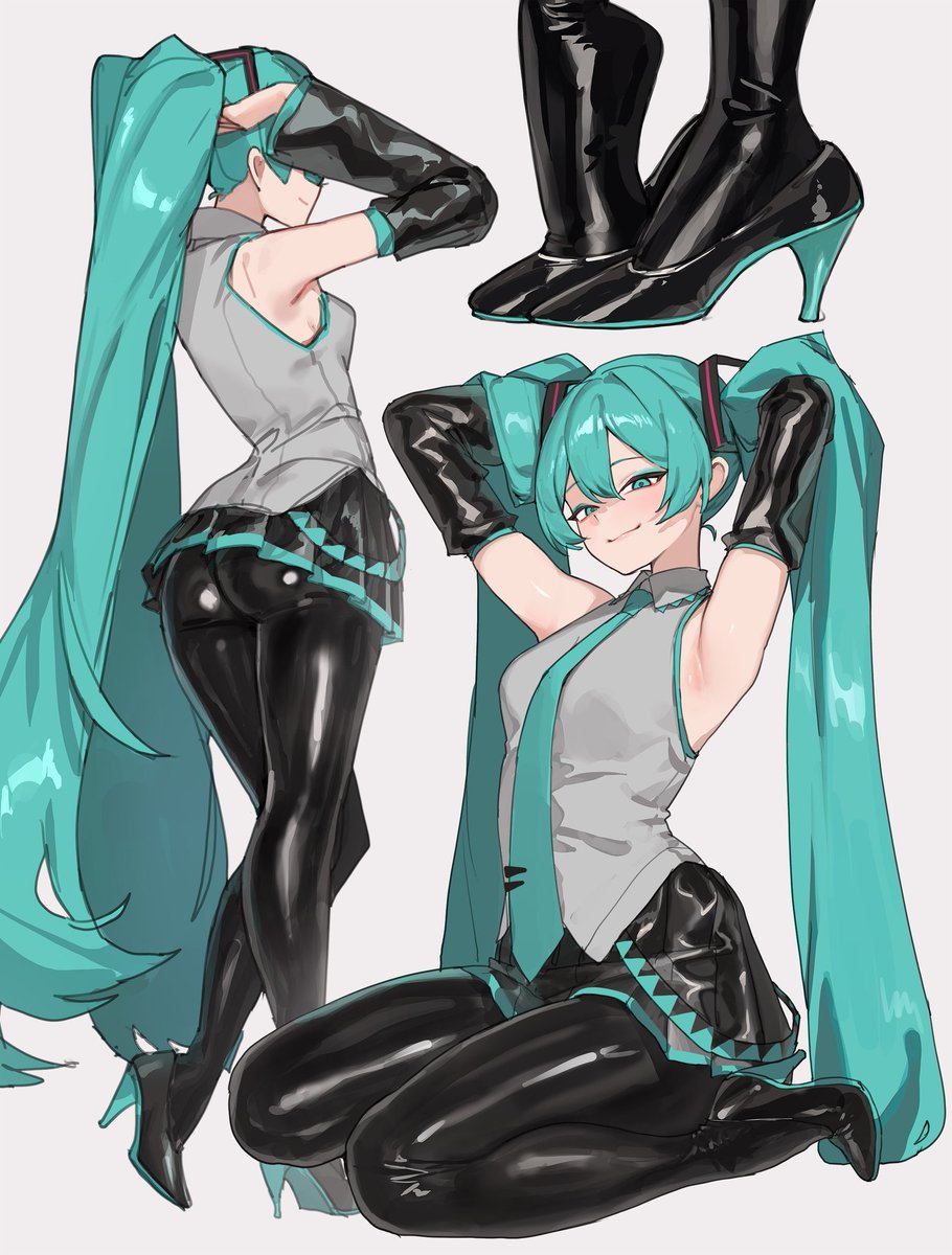 OkaRun470's tweet photo. Miku sfw https://t.co/JDlBJSX5N9