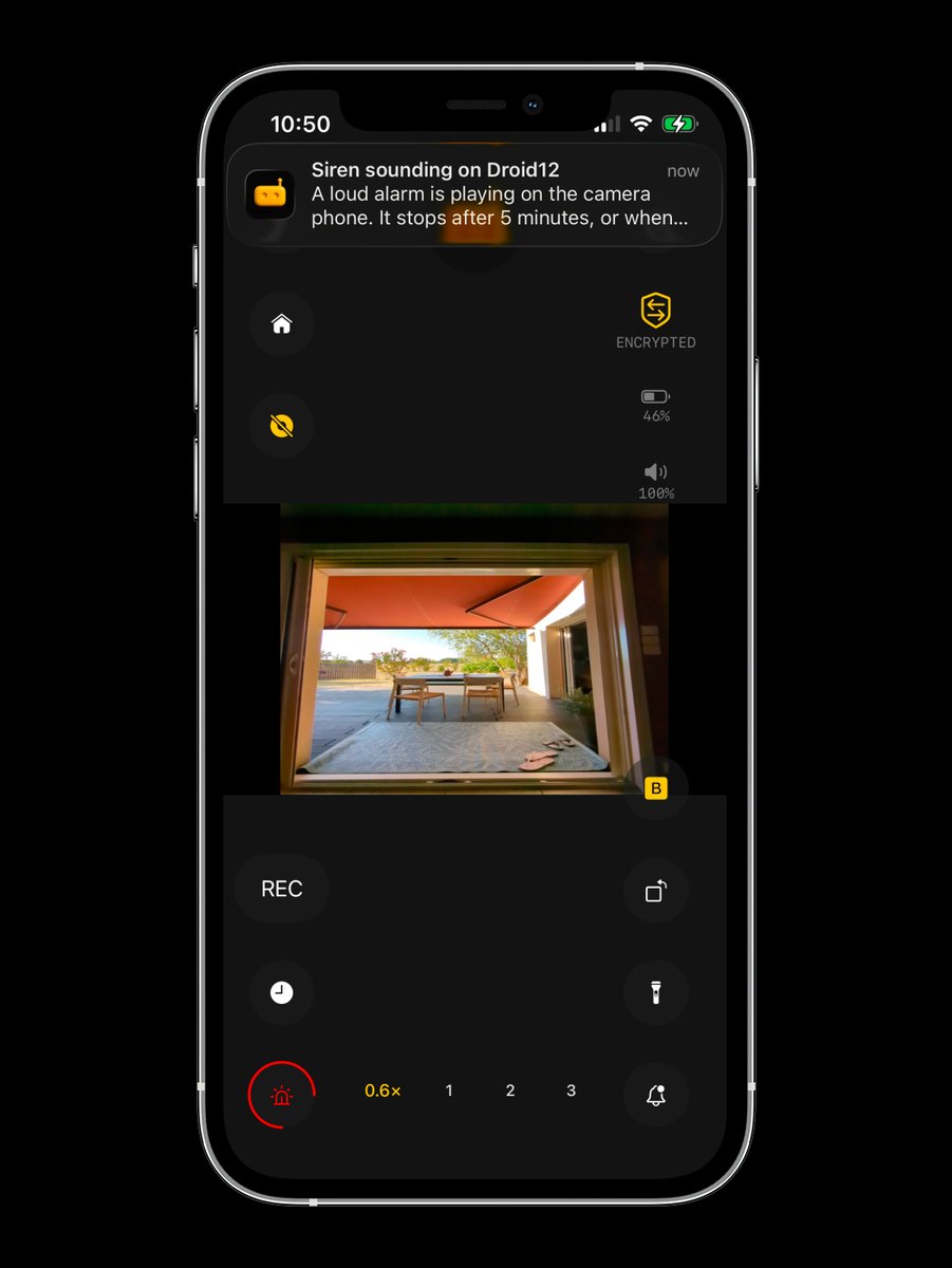 recam_tv's tweet photo. New Feature The Remote Siren: Interrupt a Break-In from Anywhere.
Tap once in the live view and the phone you left at home starts wailing — through silent mode, from anywhere in the world, for up to five minutes. Never automatic: it only ever sounds because you decided it should https://t.co/FMmwZ5dHCO