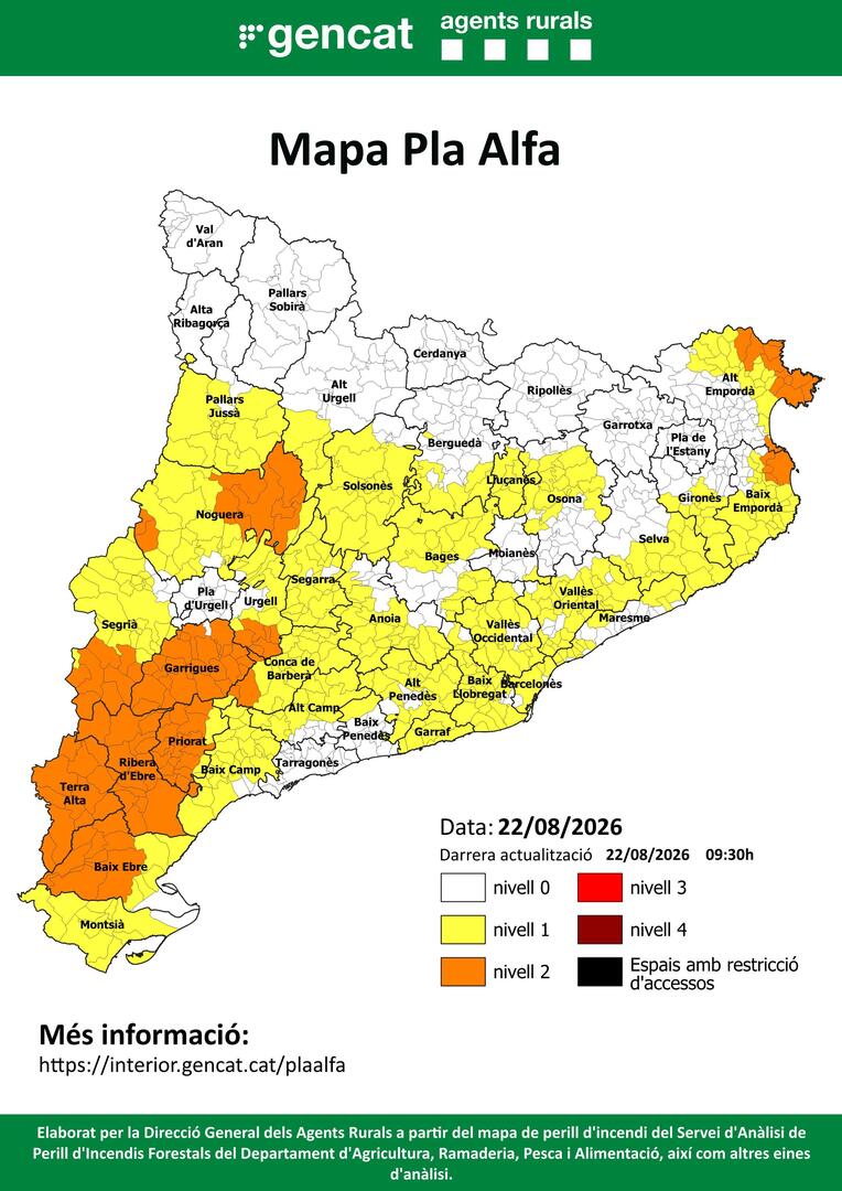 AVPCBERGUEDA's tweet photo. 📢 #PlaAlfa per avui dia 22/08/26 https://t.co/U62XHXhmak