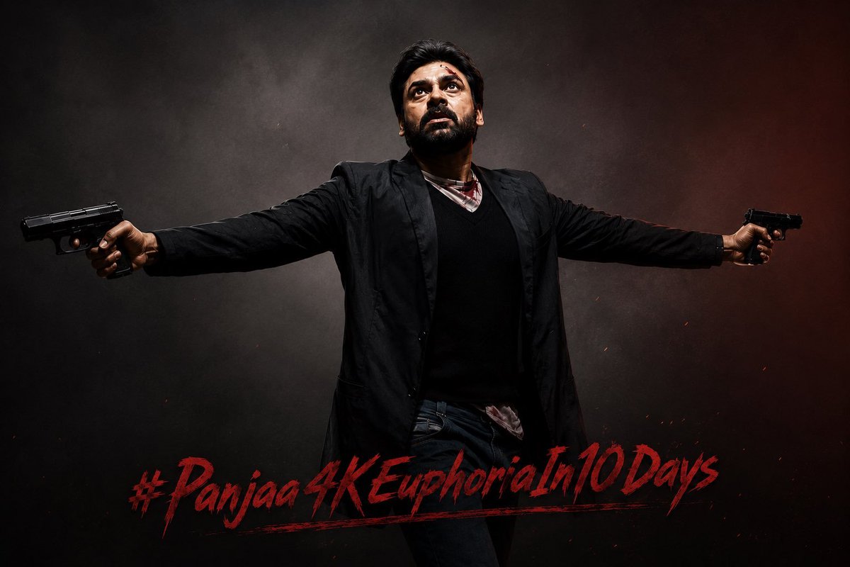 UppalPawanism's tweet photo. Here's the Tag to celebrate our panjaa re release 💥

👉 #Panjaa4KEuphoriaIn10Days

#Panja4K 
#Panjaa4K https://t.co/8ftcbygm7a