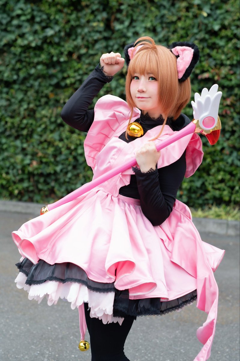 shana_626's tweet photo. 【🌸Cosplay🌸】
『さくらの、ライバル登場！』

今日はさくらちゃんで☺️vsサンダーのバトルコスチューム！！また着たいなぁ
あといつかまじでフライかフライトで飛んで撮影したいの👉👈

Photo/@waichi_s https://t.co/YcVohdfYZe