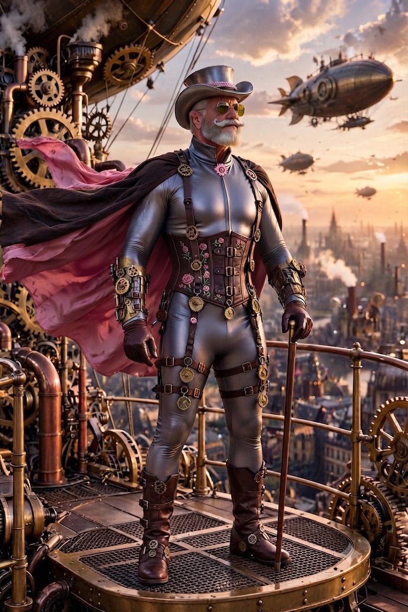 Jack_Rose_RN's tweet photo. Happy Steampunk Saturday🌹

you magnificent mechanical misfits!

Who’s ready to over-engineer their weekend?

Polish those goggles, oil up the brass, and remember: if it ain’t got at least seven unnecessary gears and a dramatic cape, you’re basically living in the future…

🩷🌹 https://t.co/rzY1GW4nfe