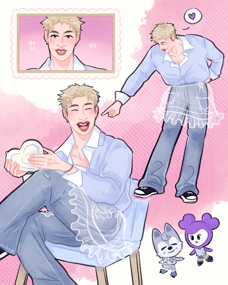 kaminokondate's tweet photo. lovely channie 💜 #straykidsfanart #bangchan https://t.co/69zOoQ8SP0