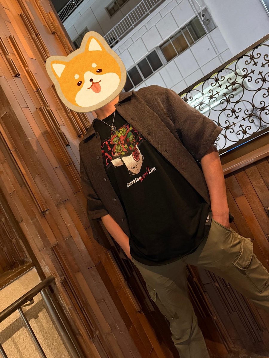 hardrock_junkie's tweet photo. 『STRIKE AGAIN』さんとのコラボTシャツ、こんな感じで合わせてみました。
#strikeagain #ストライクアゲイン
#ストアゲ #コラボTシャツ
『STRIKE AGAIN』Smoking won’t Kills Tee
https://t.co/GndAGfUZyR https://t.co/yQlzLmNf0N
