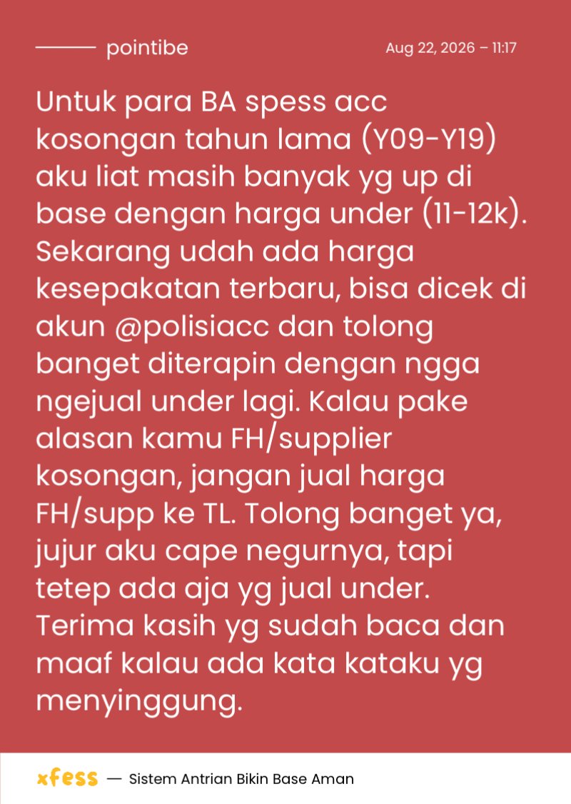 pointibe's tweet photo. 🩵 dibaca ya, khususnya BA eysisi. https://t.co/E0UrexsWRi