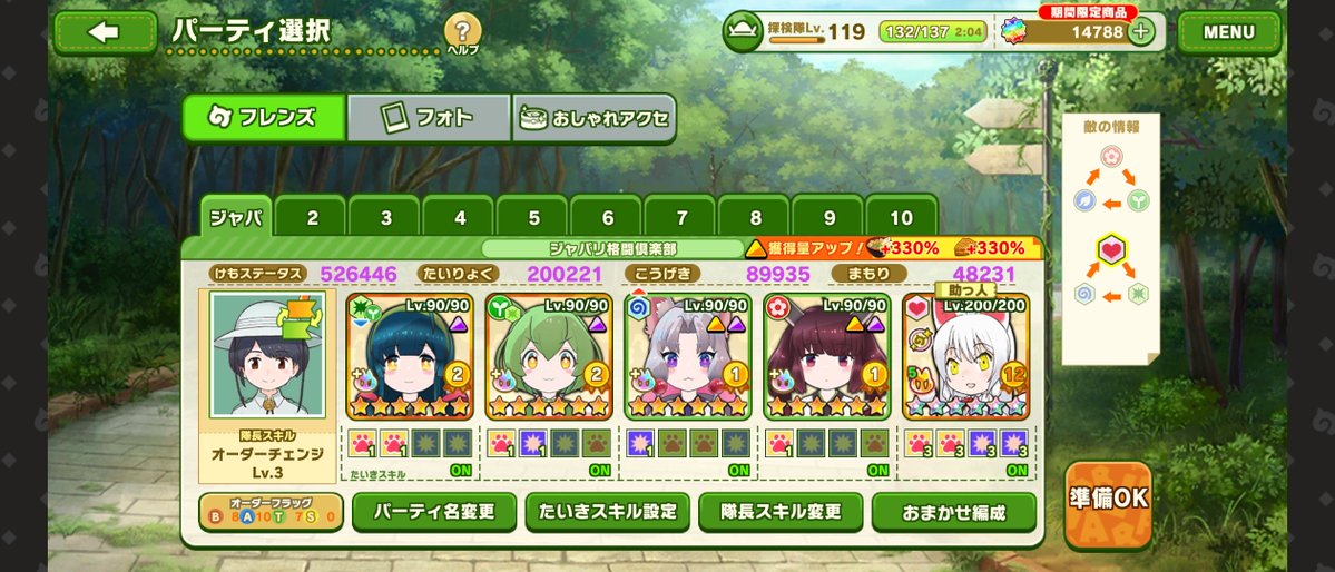 tsumodora_0's tweet photo. せっかくだからコラボ中は東北家パーティにしてみた。助っ人のオイナリサマが霞むほどの濃いメンツだw

#けもフレ３ https://t.co/4AeHV7fHep
