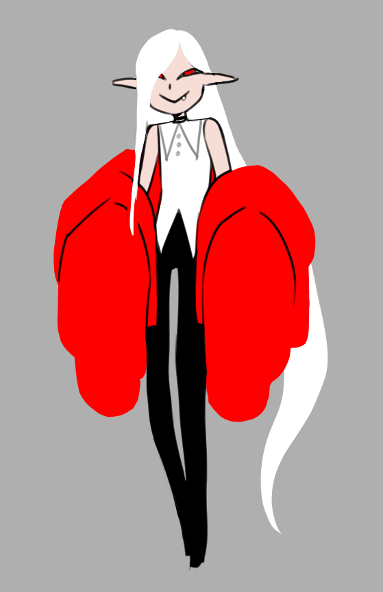Katharpy's tweet photo. was about to go to bed when i saw a big red jacket and this vampire was immediately transmitted into my brain like a sleeper agent. who are they. https://t.co/7bGPodpGaG