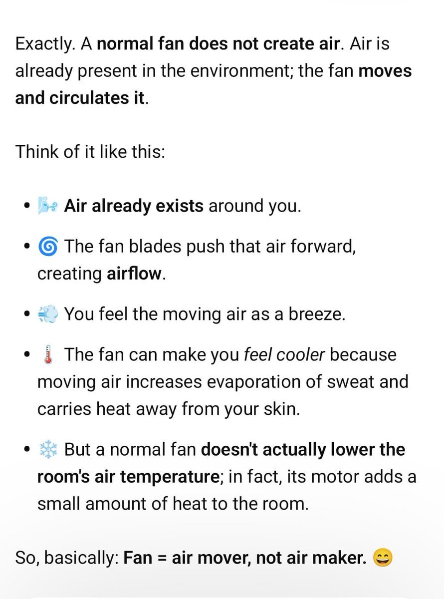 FrontalForce's tweet photo. What wrong did CM Mohan Yadav said here ?

Its a proven fact that fan rotates the air already present inside the room & doesnt generate its own air.

Here is a comparison between CM Mohan Yadav & Saurav Das educational qualifications

Mohan Yadav - https://t.co/elDOwvx39f, LLB, MA in Political Science, MBA, Doctorate of Philosophy (Ph.D.)

Saurav Das - CLAT 1st, 2nd & 3rd attempt: Failed