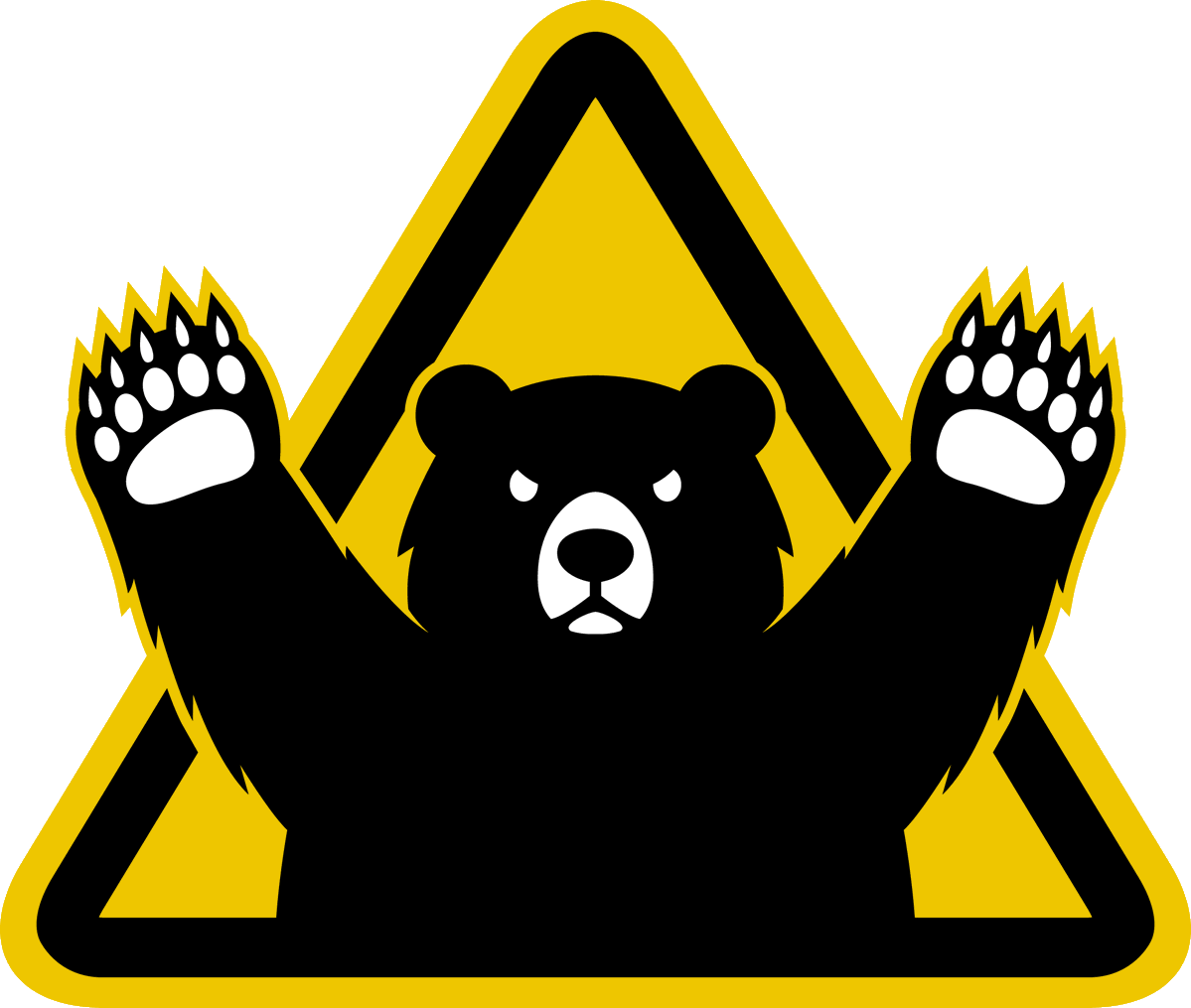 sapporolife2021's tweet photo. 北海道が「ヒグマ警報・注意報」発出時などに使用するピクトグラムを発表🐻
自治体などでヒグマへの注意喚起を呼びかける際に用いる⚠️ https://t.co/9QFkYLOCVV