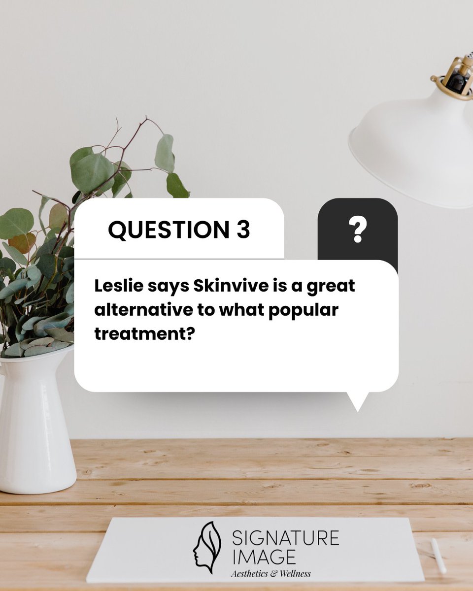 CatherineRvuls's tweet photo. Question

Skinvive is known for hydration and glow, but it’s also a great alternative to which popular treatment? Enter today’s giveaway by liking this post, commenting your answer, tagging a friend who deserves pampering, and sharing to your Story https://t.co/GelwyJJIHY