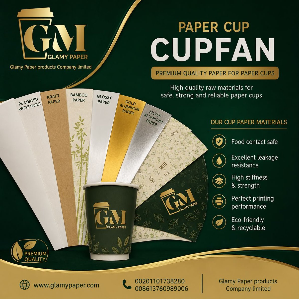 Glamy_Paper_Co's tweet photo. Premium Paper. Perfect Cups. ☕✨
Glamy Paper — Quality that makes a difference.
For more details:
📱 Mobile (Whatsapp/Viber/Telegram/Wechat):
00201101738280 // 008613760989006

What's App : 
https://t.co/QTY4s8RQcL 
https://t.co/fZbkX3lEPv https://t.co/IvXxjJAjAf