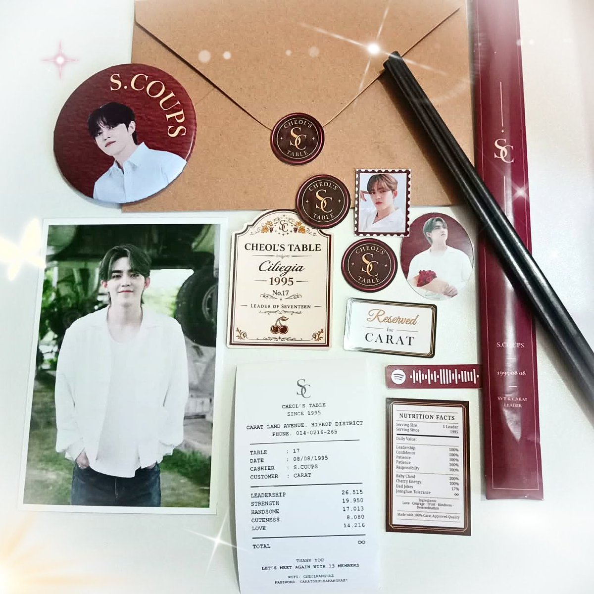 simplyshua_'s tweet photo. hai ka @perikertas17 freebies cheol's table nya sudah datang >< KERENNN BANGEEEEETT 😭😭 suka sekaliii, terimakasih ya ka 💖 https://t.co/T8v0CnMFlE