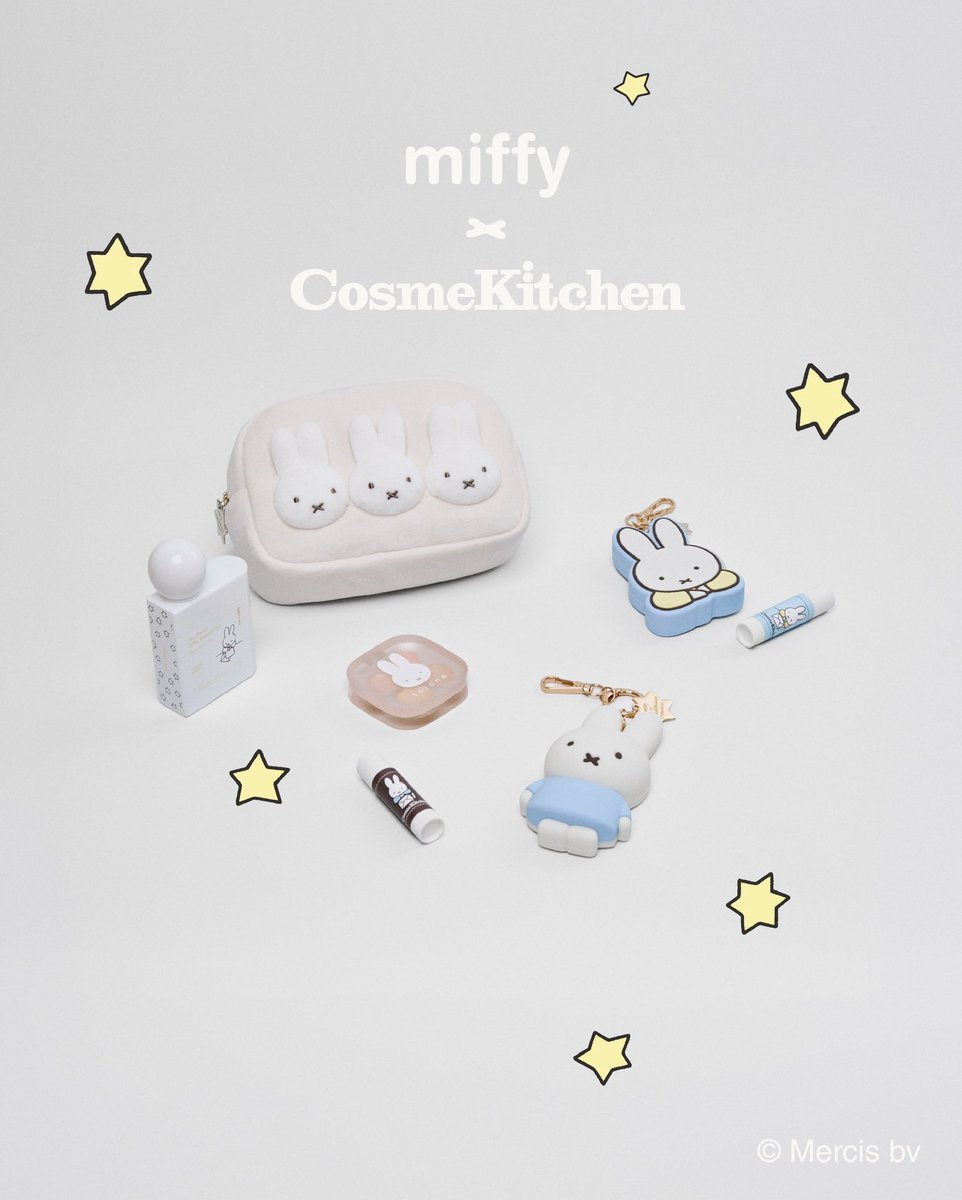 cosmekitchen's tweet photo. ✉Cosme Kitchen×miffy✉

コスメキッチン×ミッフィーコラボ第３弾が発売！🩵

心にそっと寄り添う香りやユニークなテクスチャーが魅力の全18種のアイテムが登場！
ぜひチェックしてみてください👀✨

＝＝＝＝＝＝＝＝＝＝＝＝
Gentle Words, Gentle Days.

うれしかったこと。
今日見つけた、小さなときめき。
ほんとは、ずっと伝えたかったきもち。
誰かを想いながら言葉を書く時間は、
きもちを、やさしく見つめる時間。
ミッフィーがくれるのは、
自分の気持ちを、
そのまま大切にしていいと思える、
小さな勇気。
＝＝＝＝＝＝＝＝＝＝＝＝

【発売日】
2026年8月21日(金)
Cosme Kitchen、Biople、Biop全国店舗、マッシュビューティーラボ公式WEB STORE 「MASH GO GREEN STORE」

#cosmekitchen
#コスメキッチン
#miffy
#ミッフィー
#コラボ