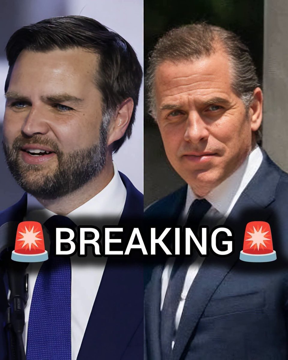 RossyPrime's tweet photo. 🚨BREAKING: Hunter Biden defeats J.D. Vance in 2028 presidential election, per TPSI poll.

Do you believe this poll?🤔 https://t.co/LEAUBGmD6U