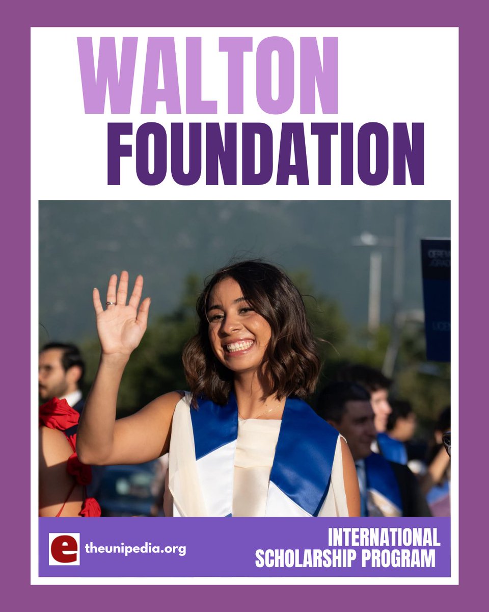 the_unipedia's tweet photo. WHAT'S ON OFFER: Covers all costs

WHO'S ELIGIBLE: Undergraduates from Belize, El Salvador, Honduras, Nicaragua, Panama, Costa Rica, Guatemala, and Mexico

END DATE: 15 Sep, 26 (1st cohort)

MORE DETAILS: https://t.co/eohe5Sfbdt

#Walmart #Walton #scholarship #fullyfunded https://t.co/zxGd1okUvC