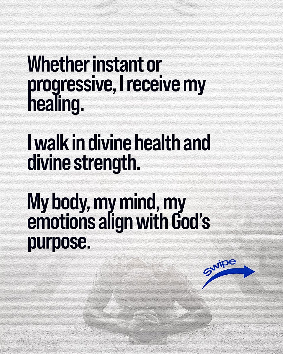 elevationng's tweet photo. Declare God’s promises over your health today.
Receive his healing power in your body and extend the healing grace to your loved ones and all around you.
As you receive, affirm with ‘Amen’ in the comment section.
#elevationng #declaration #lifeplus #wholeness https://t.co/x97uiqyjdP