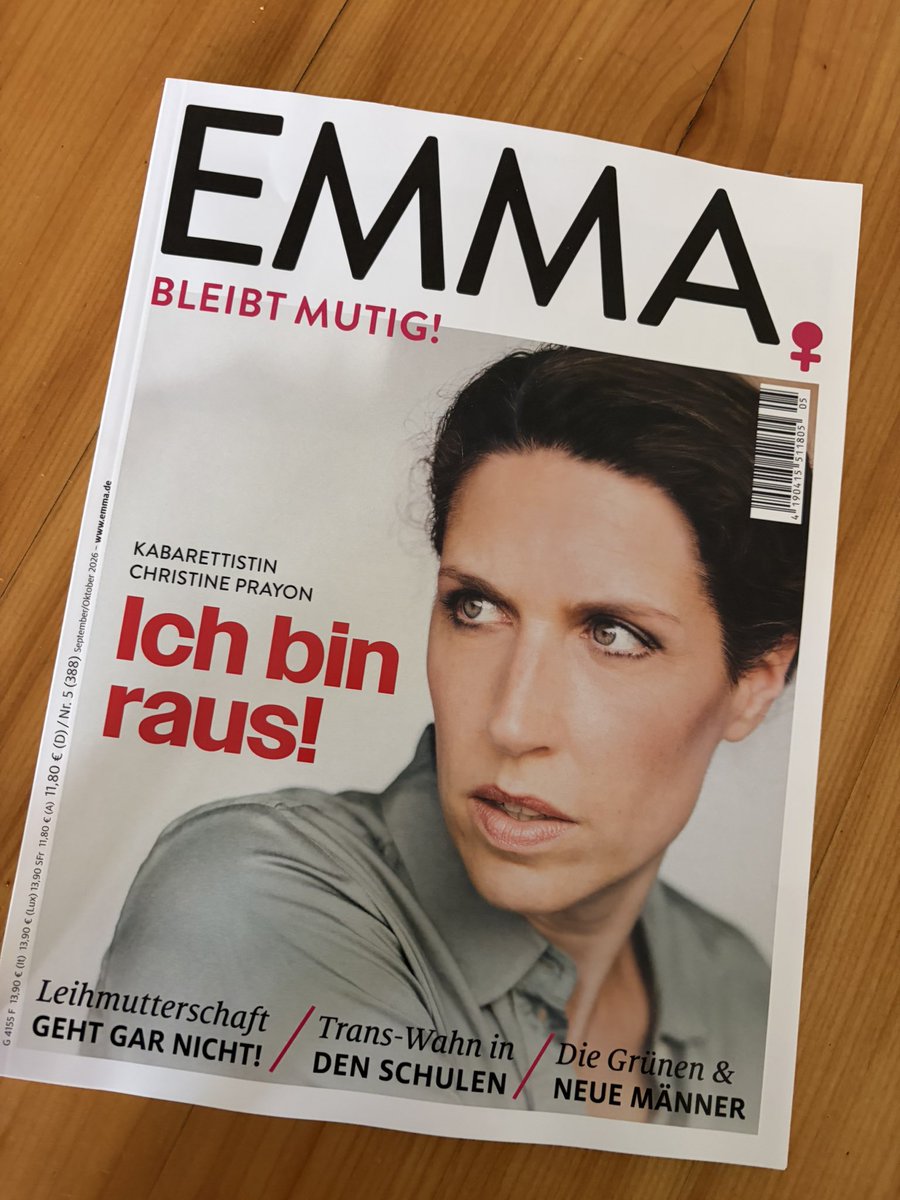 justgay_ger's tweet photo. Gerade die aktuelle @EMMA_Magazin Ausgabe bekommen. Vom Herzen Dank und es ist mir eine Ehre. Es freut mich riesig, dass ich und JGG als Stimme (Gemeinsam mit @AliCologne und @KayRayKunst) wahrgenommen wird, die sich gegen queeren Aktivismus und deren Politik stellt. 🫡🫶❤️🥂😬😇 https://t.co/PyUyWNoHKc