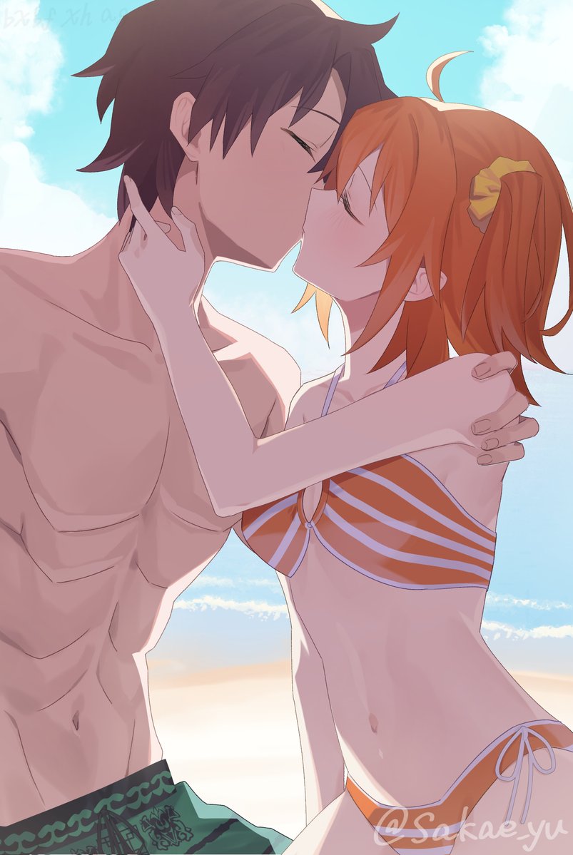 sakae_yu's tweet photo. Skebで男主人公と女主人公のキスシーンを描かせていただきました
リクエストありがとうございました！ https://t.co/EZvipFWYFD