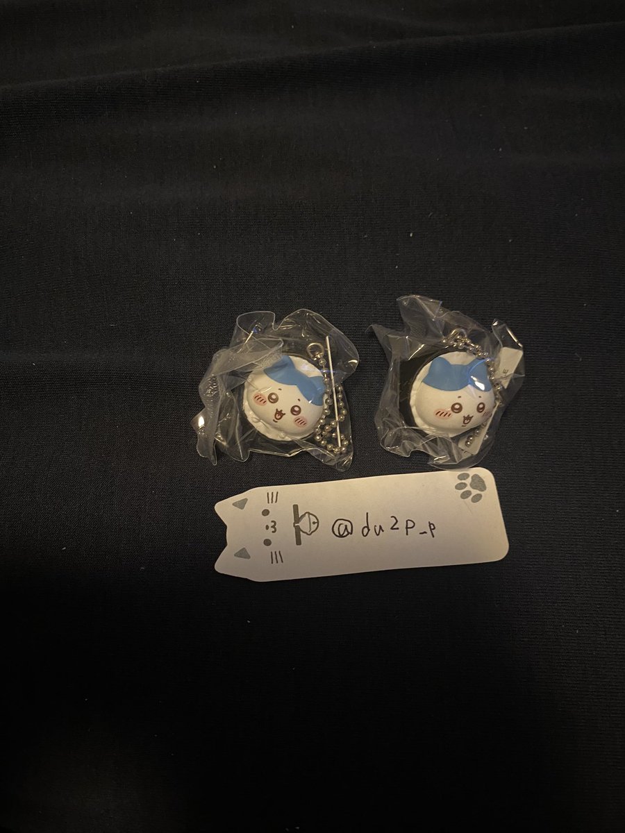 du2p_p's tweet photo. 【交換】ちいかわ くら寿司 ビッくらポン

譲→フィギュアハチワレ×2

求→フィギュアうさぎ×2

1:1を希望してます。
まとめて交換だと有難いです🙇‍♀️

郵送or大阪手渡し(要相談) https://t.co/zNckXEJXgQ