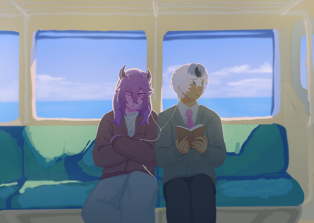 yyeojj_'s tweet photo. train ride home
#taxduo #wemmbufanart #eggchanfanart https://t.co/pzKzT3lfgp