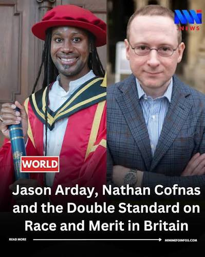fmeeus1's tweet photo. Even kort samenvatten. Jason Arday, jongste zwarte professor in Cambridge was een leugenaar (over zijn leven en zijn CV) en fraudeur (plagiaat) die werd ontmaskerd door Nathan Cofnas van UGent.  Jason kon niet meer leven met zijn leugens en pleegde zelfmoord. Als reactie ontslaat rector Petra de Sutter van UGent de klokkenluider Cofnas.