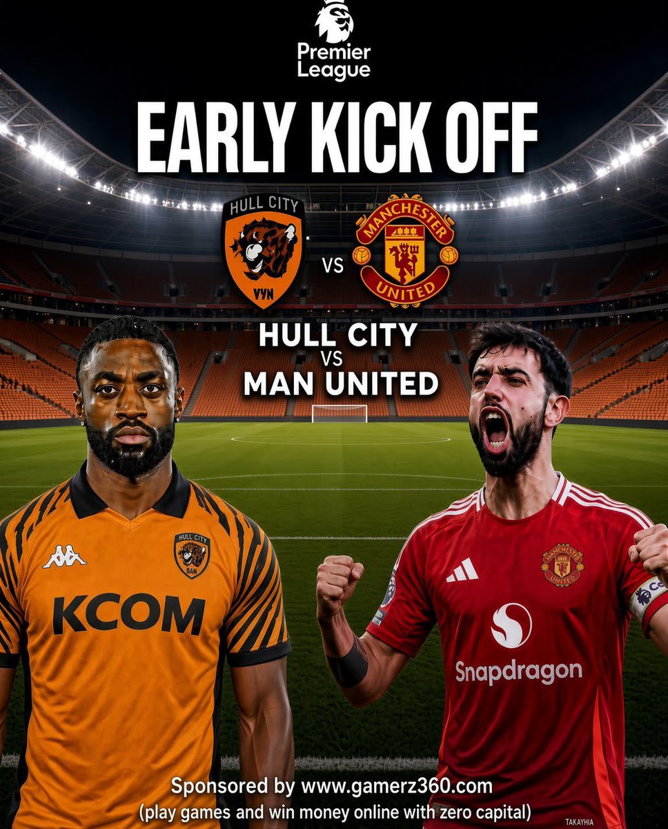 john322226's tweet photo. Predict the scoreline for Hull city VS Manchester United match and after full time I pick winners.

Official sponsor @Gamerz36O { play fun games on their website and earn real money without using any money or depositing money} https://t.co/uy2y1Nfgov