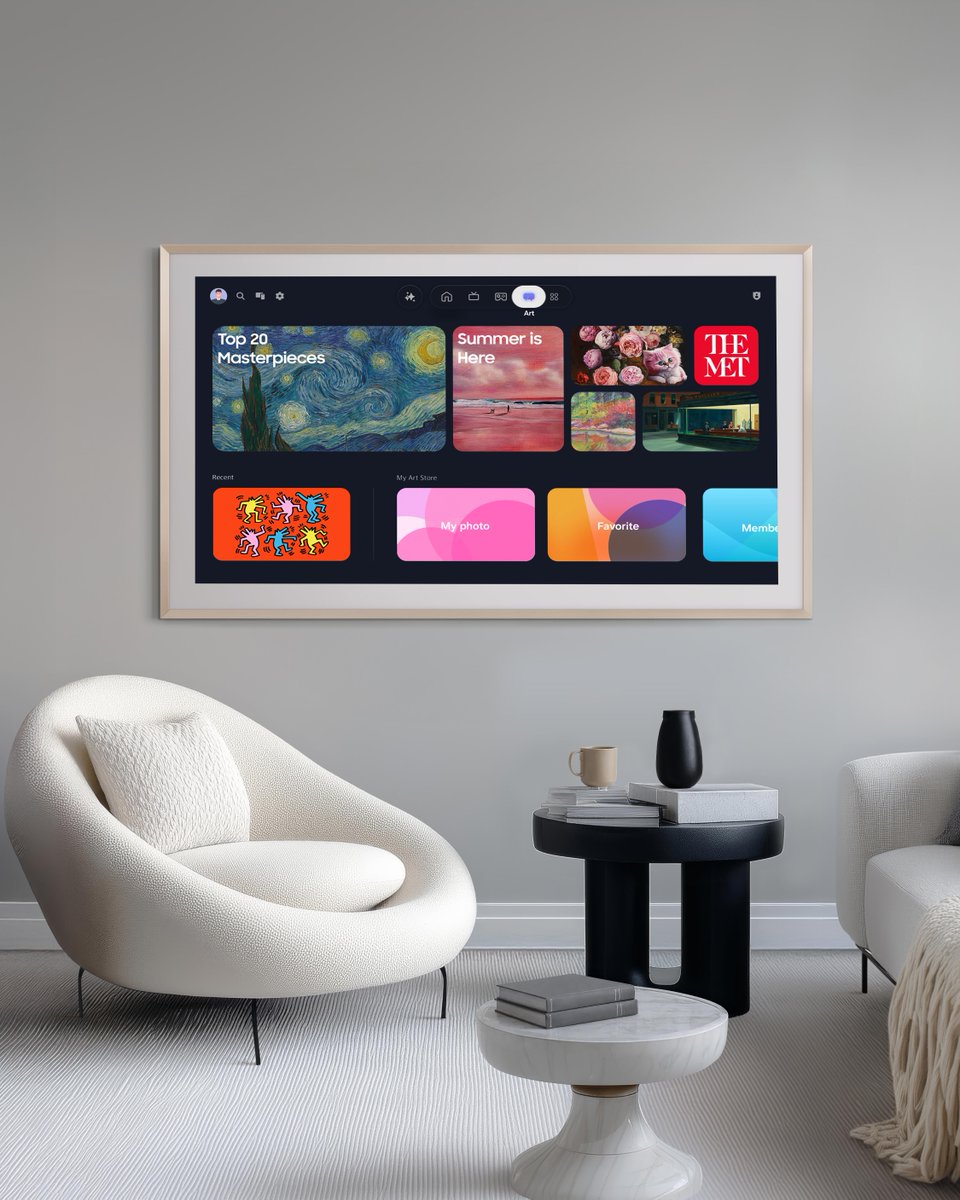 SamsungGulf's tweet photo. Looks like art. Works like a TV. 🖼️
The Frame brings both together beautifully, with Samsung Vision AI making what you watch even smarter.
Learn more: https://t.co/MTH1eQ5Fnm
#TheFrame #SamsungArtTV #SamsungVisionAI #Samsung https://t.co/Bi5avZZ1rs