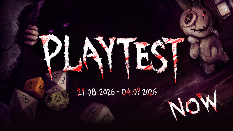 DieToPlay_GAME's tweet photo. 🚨 THE TIME HAS COME — THE OPEN PLAYTEST IS LIVE!

Join Die to Play and help us test the game before the doors close.

⏳ 2 WEEKS ONLY.

Haven’t joined yet?

👉 Become a playtester:
https://t.co/1jDuLDCufw
#indiedev #playtest #horrorgame #roguelike #Steam https://t.co/YF7C6cRqIh