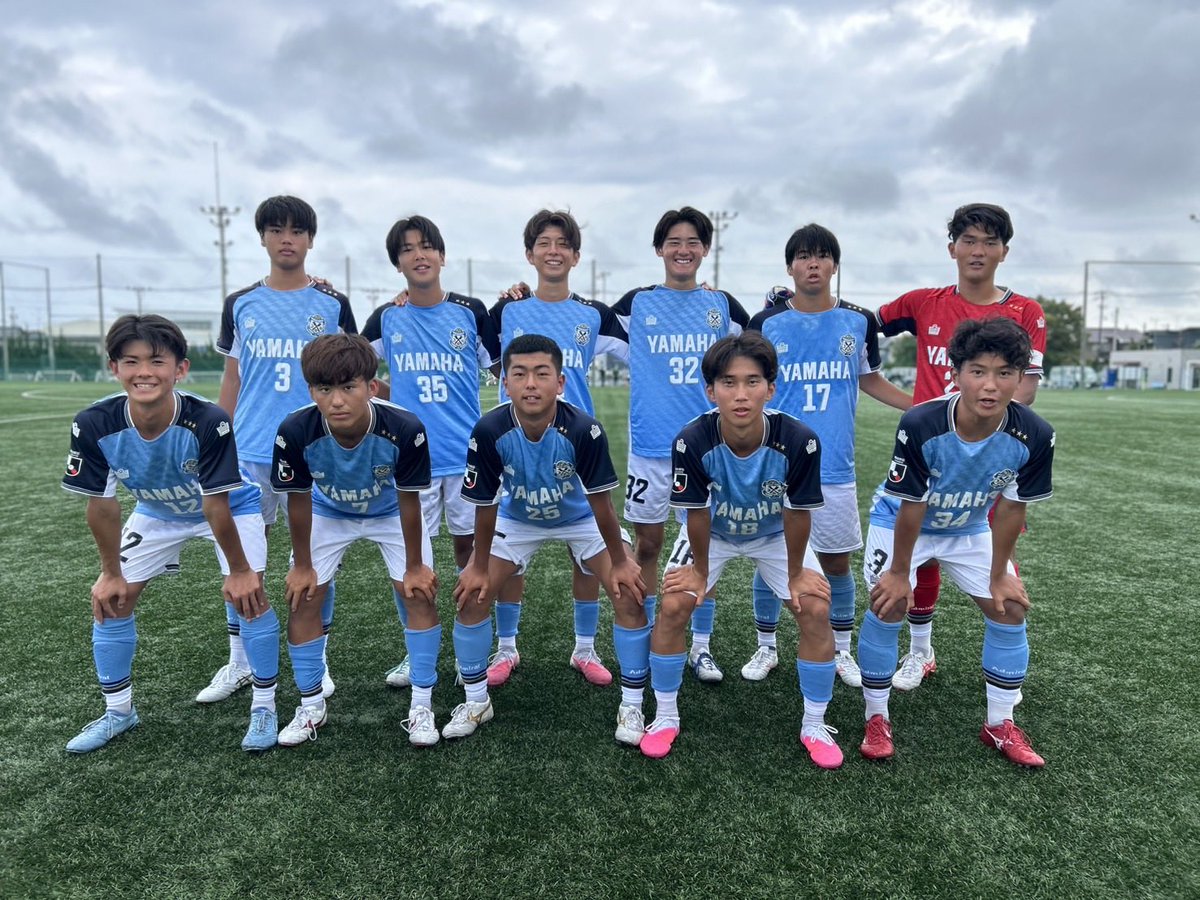 Jubilo_academy's tweet photo. ⚽️試合結果⚽️
#ジュビロ磐田U18

🏆高円宮杯 JFA 
　 U-18サッカーリーグ2026 静岡 
　 スルガカップ Bリーグ 第5節(延期分)

🗓️8月22日（土）
🆚聖隷クリストファー
🗒️◯ 5-2
⚽️得点者:縣真汰、本多瑠偉、井川航、西村勇吹、影原望

#ジュビロ磐田アカデミー https://t.co/Zpd6CJMeaG