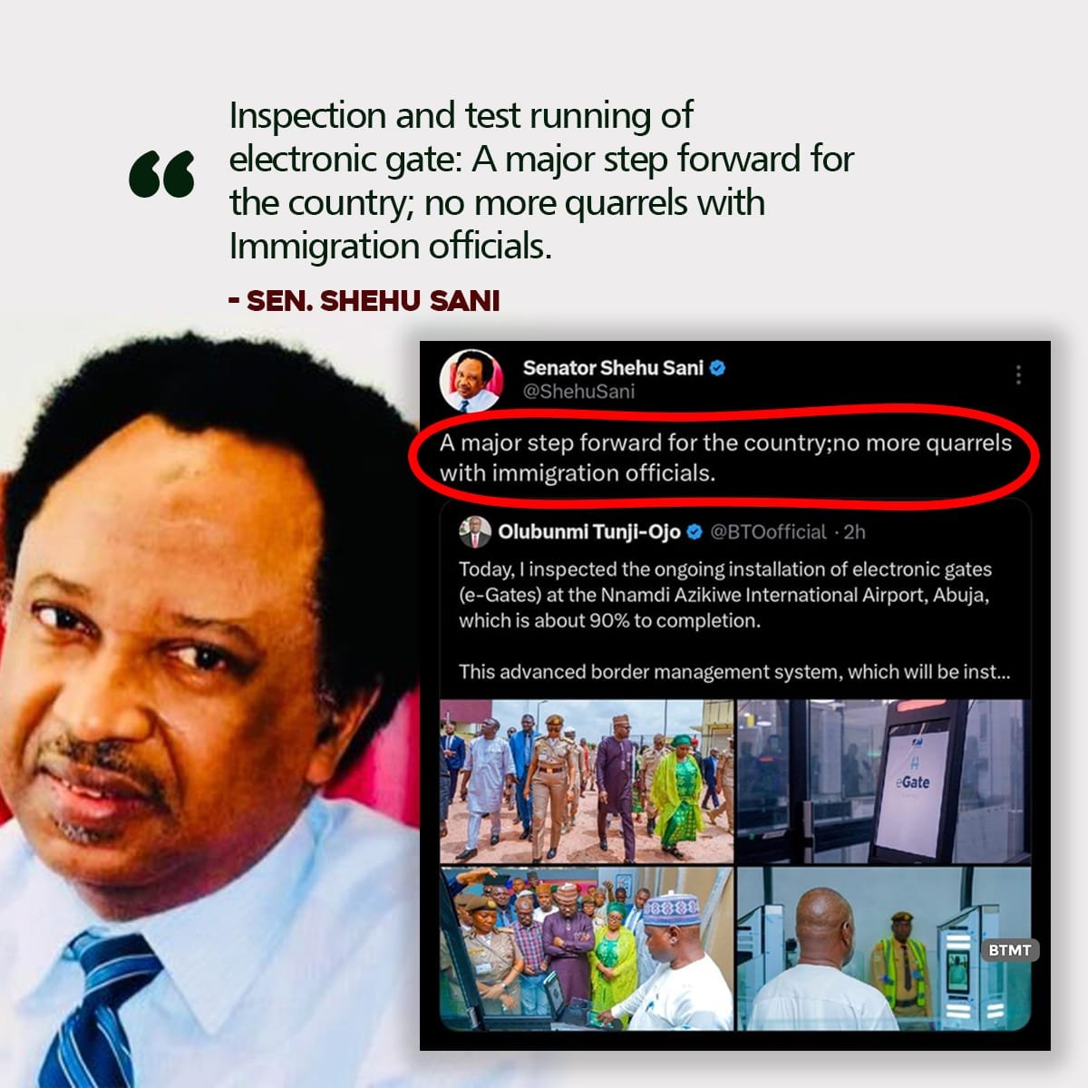 Ayo__Jimoh's tweet photo. Leadership that delivers! Hon. Olubunmi Tunji-Ojo continues to set the benchmark for effective governance. 3 years of transformative reforms, unwavering dedication, and outstanding service to Nigerians.
​#3rdYearOfBTO #TinubuInMOI https://t.co/SKIH5shEAQ