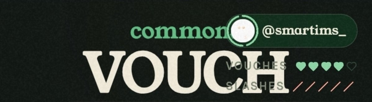 smartims_'s tweet photo. Got 4 vouches left. 

Still looking for people to vouch for. https://t.co/wGAZzHuQoq