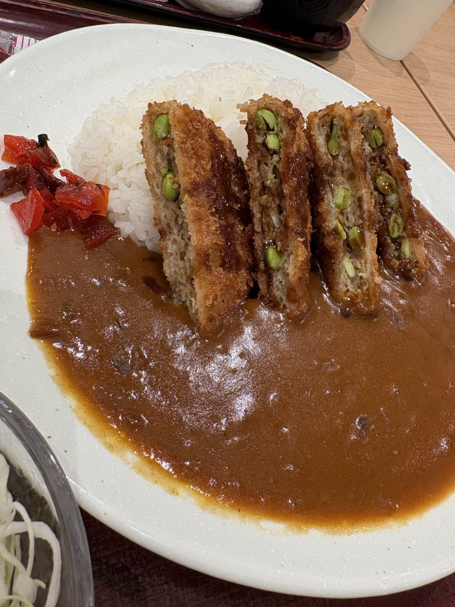 kabuttake_ise's tweet photo. 息子の試合の遠征帰り、

嵐山で事故渋滞らしいから、赤城高原SAでえだまめメンチカツカレー食ってゆっくり帰ります。 https://t.co/pgfSfRKKQS
