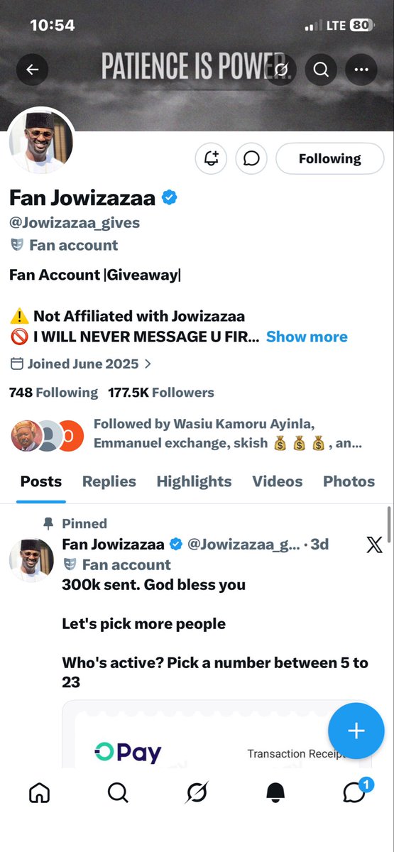 thomas0010000's tweet photo. @Jowizazaa_gives @Degeneral_HQ Done sir 7070568675 opay https://t.co/UMajhqoRw6
