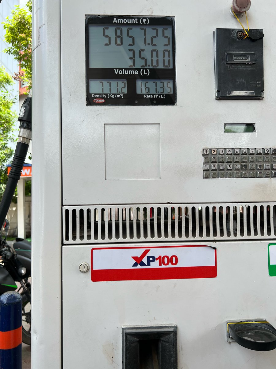 HashtagAnirban's tweet photo. This is what you pay for pure Petrol without ethanol . but returns crazy millage increase and car feels so much smoother .
XP100 is the only option without Ethanol .
If you are a car owner , please do not use that E20 petrol https://t.co/nw8ztm0V42