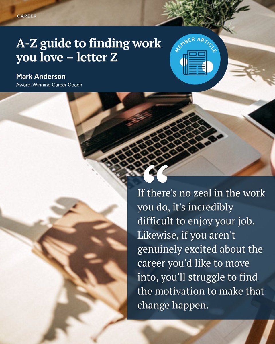 LifeCoach_UK's tweet photo. What gives your work zeal?

Mark Anderson explores why zeal can be a powerful sign that you're moving in the right direction, and how reconnecting with what energises you can help shape a more fulfilling career.

https://t.co/Rgrk1GZhup

@IdealJobCoach https://t.co/fliNIpzPa9