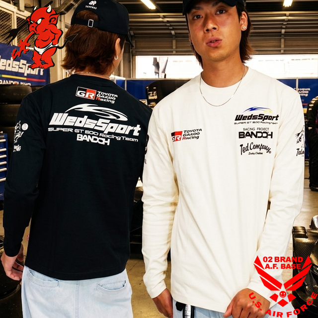 02BRAND's tweet photo. 🏎️テッドマン×WedsSport×BANDOHの豪華コラボが登場💨
ピットクルーウェアを彷彿とさせるデザインが超カッコいい🔥「TOYOTA GAZOO Racing」等の公式ロゴを大胆配置😎
レースファン必見の一着✨

今すぐプロフのURLをチェック💨
👀今すぐ【 テッドマンゼロツー】でCHECK✅

GT500 レクサス スープラ 鈴鹿 https://t.co/XwDmGA1Ug4