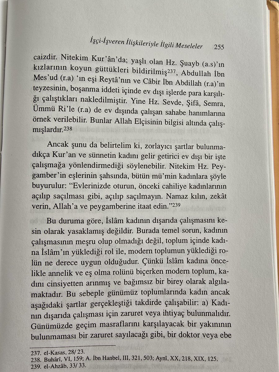 malatyevi44's tweet photo. Kadının Çalışması ile alakalı hoca çok güzel izahatta bulunmuş. Okumanızı tavsiye ederim. https://t.co/zSaK8Lm2X2