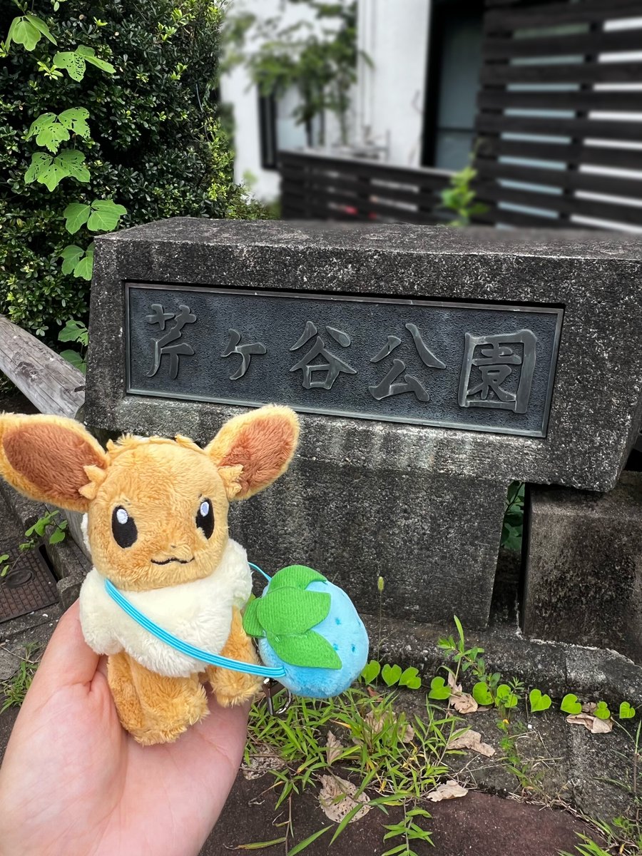 pokev_m's tweet photo. 今日はポケふた巡りへ！自然豊かな公園で虫を恐れながら散策🫨🌳ポケモンの世界にいるみたいで楽しかった〜！

#ポケモンGO #ポケふた https://t.co/f9wXHathGq