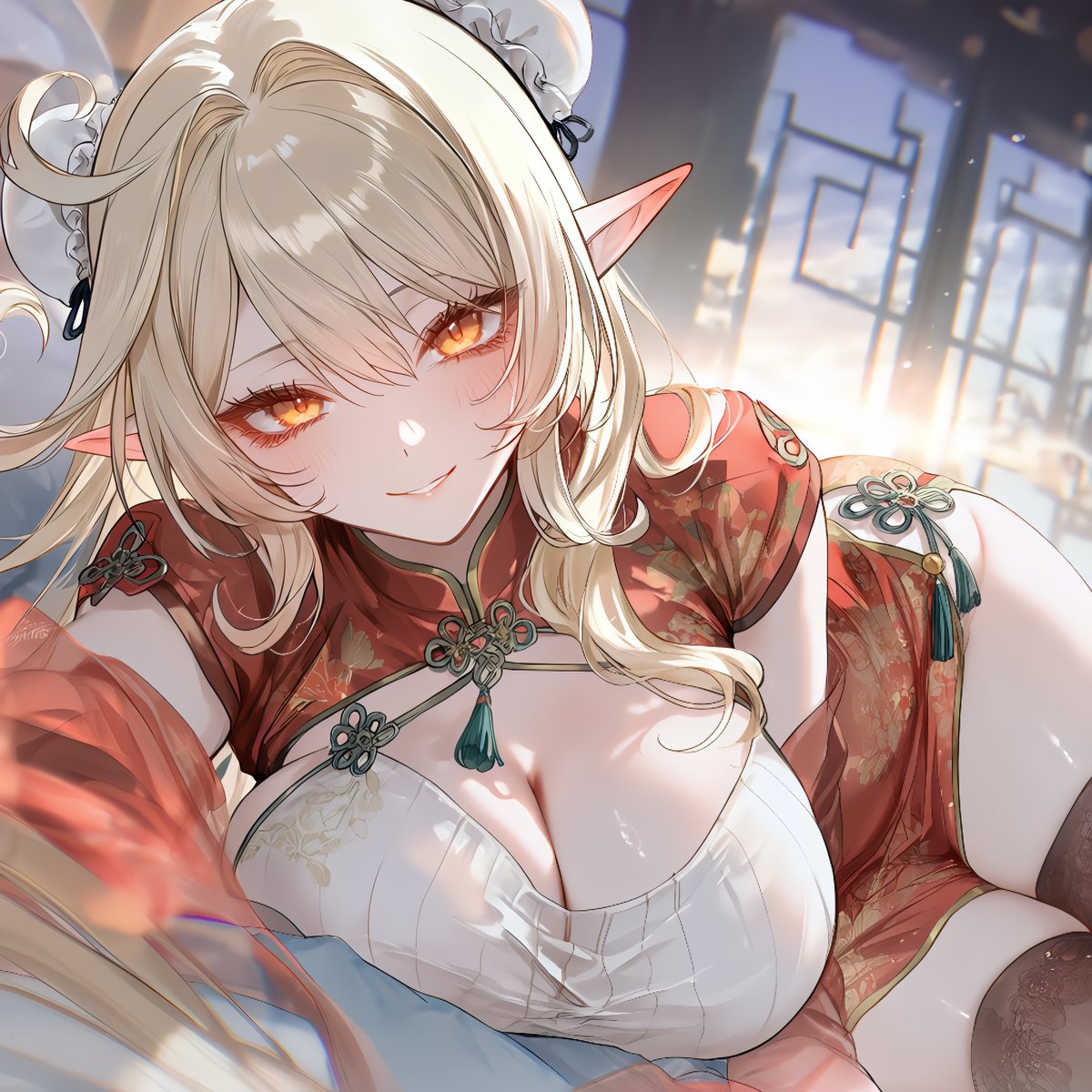 SLOTH303's tweet photo. アリス / Alice 🪄🤍

もうこんな時間ね〜。
ちょっと休憩してるだけなのに、そんなに見つめられると照れちゃうじゃない♡
……今夜は何して過ごすの？(˶ᵔ ᵕ ᵔ˶)

🌙✨
#GenshinImpact #原神 #アリス https://t.co/XYxMpGMmlv