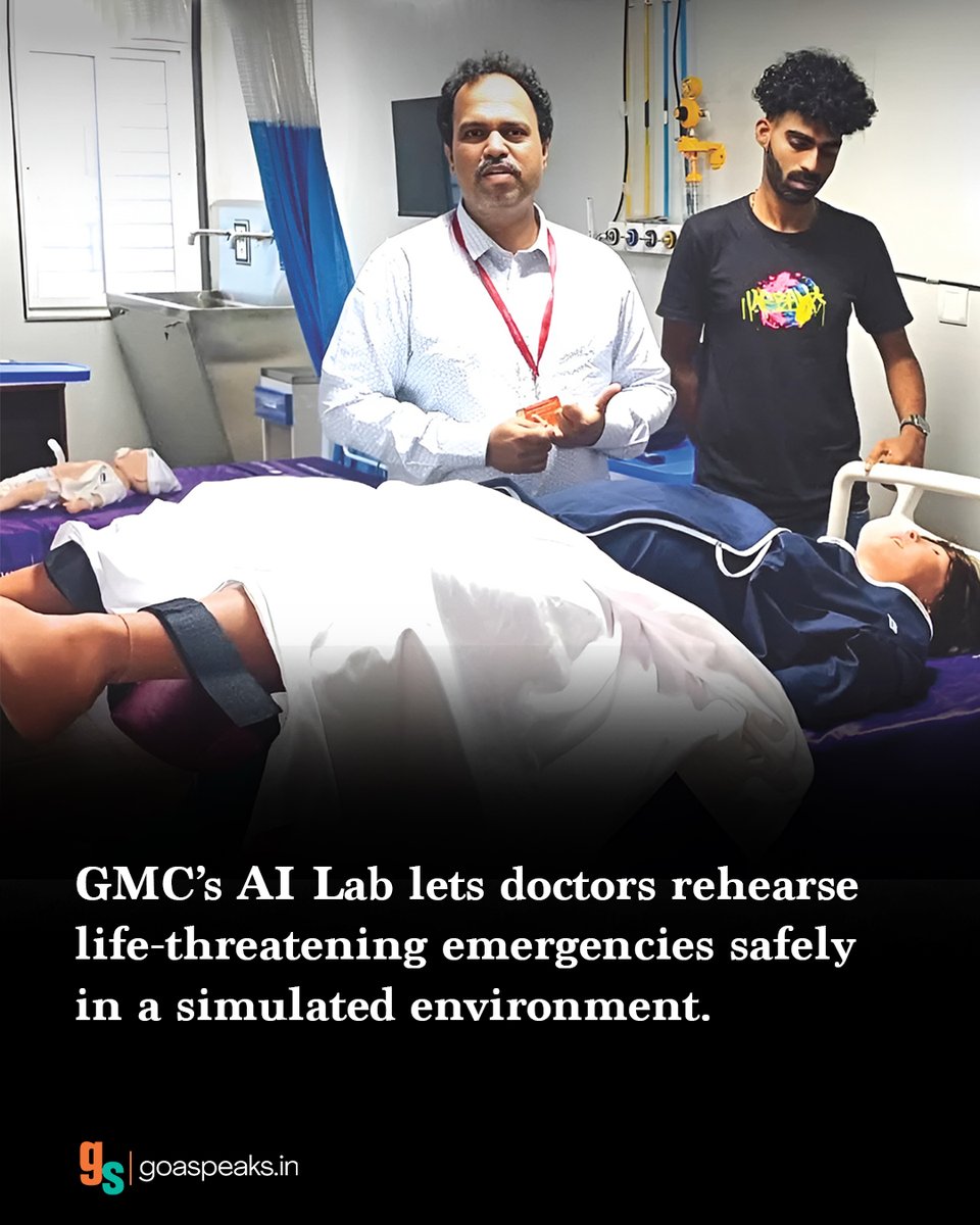 goaspeaksin's tweet photo. At Goa Medical College, an AI-driven simulation lab is making that possible.
#GoaMedicalCollege #GMC #GoaNews #Healthcare #ArtificialIntelligence https://t.co/IRrFvtaq88