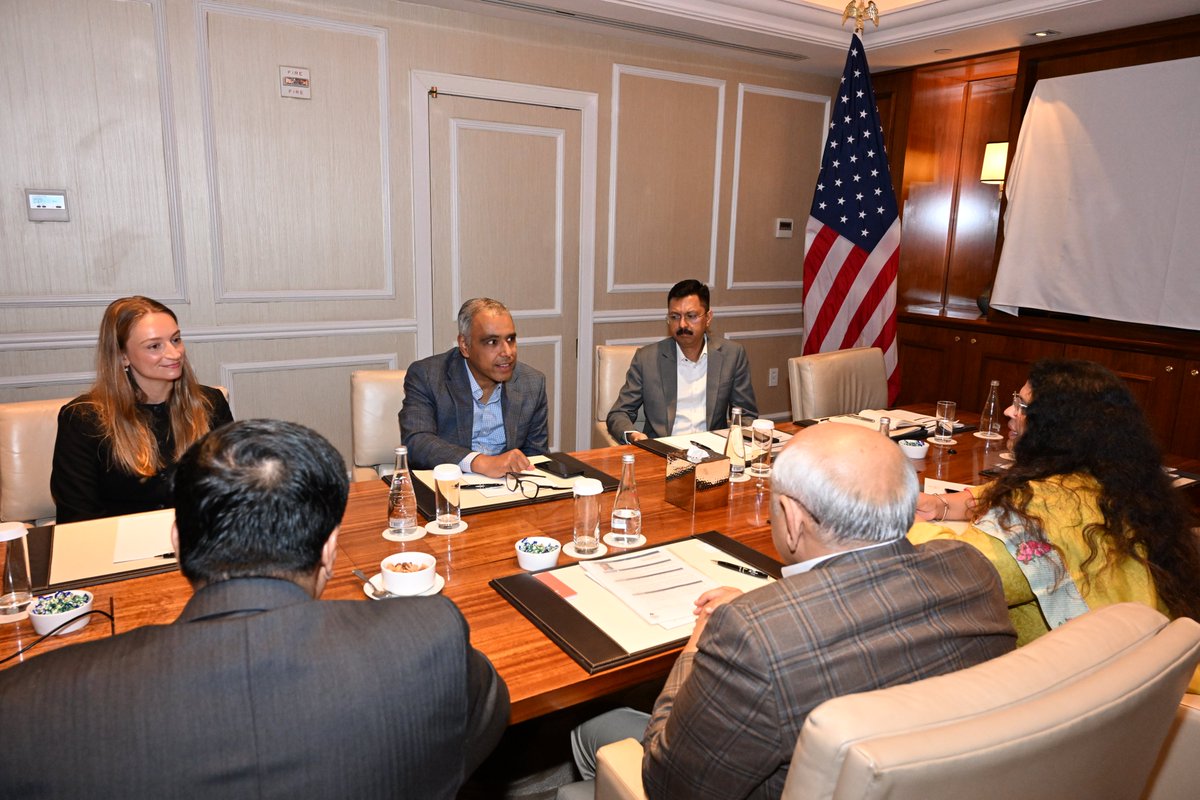 Bhupendrapbjp's tweet photo. Met with the senior leadership team of Uber during our engagements in New York.

Aligned with the vision of Hon'ble Prime Minister Shri Narendra Modi to build smart, interconnected urban ecosystems, discussed expanding Uber's mobility network into Gujarat's Tier-2 and Tier-3 cities to enhance connectivity and create local livelihood opportunities. 

Also explored collaborative possibilities for seamless mobility management during upcoming mega sporting and global events in Gujarat.

@Uber