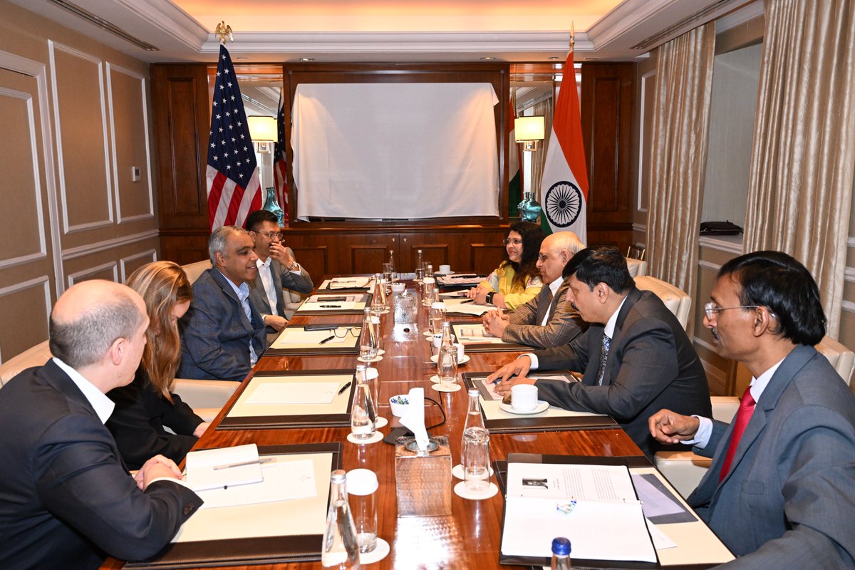 Bhupendrapbjp's tweet photo. Met with the senior leadership team of Uber during our engagements in New York.

Aligned with the vision of Hon'ble Prime Minister Shri Narendra Modi to build smart, interconnected urban ecosystems, discussed expanding Uber's mobility network into Gujarat's Tier-2 and Tier-3 cities to enhance connectivity and create local livelihood opportunities. 

Also explored collaborative possibilities for seamless mobility management during upcoming mega sporting and global events in Gujarat.

@Uber