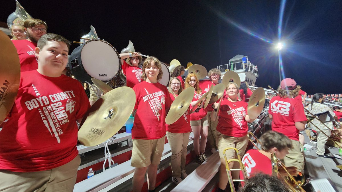 BCHS_Mr_J's tweet photo. Mega proud of the BC Band kids. We have had an outstanding camp and 1st football game. Thank you for sharing your time, talent, a d energy with your community. https://t.co/qTgk956g87