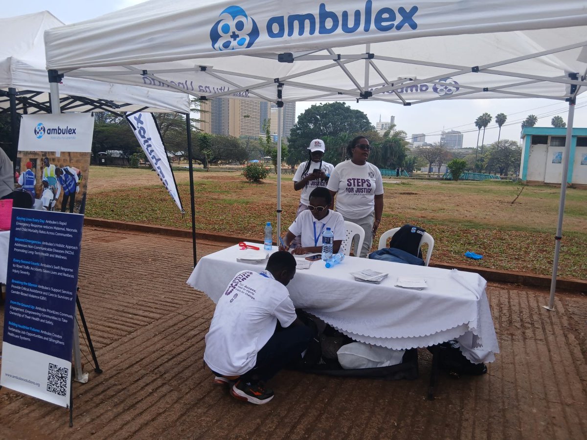 AmbulexLtd's tweet photo. Walking for justice, standing for change. 💙

This morning at Uhuru Park, Ambulex joined @fidakenya for the 2026 Step for Justice Walk  reaffirming our commitment as champions and supporters in the fight against GBV & SGBV.

Together, we walk. Together, we speak. Together, we act.

#StepForJustice2026 #Ambulex #FIDA #EndGBV #EndSGBV