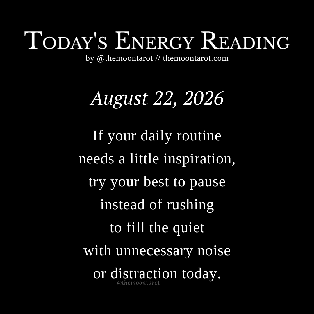 themoontarot_'s tweet photo. Today's Energy Reading: August 22, 2026 https://t.co/DzQr4FCfO9