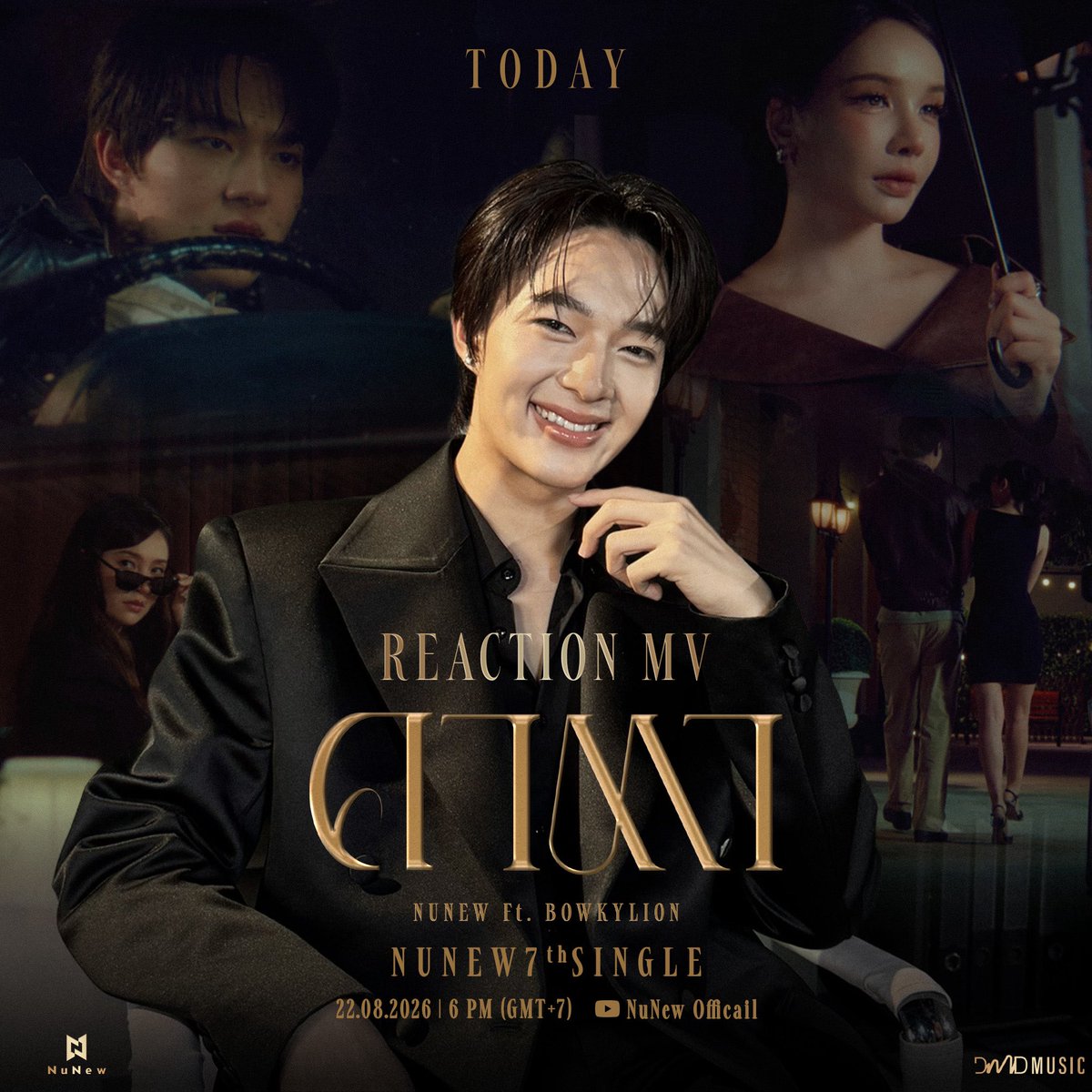 DMDMusicTH's tweet photo. TODAY❗️

เตรียมรับชม Reaction Music Video เพลง “คาตา (KATA) - NuNew Feat. BOWKYLION” ของ “นุนิว” @CwrNew ไปพร้อมกันนะคะ 👁️

YouTube : NuNew Official 
🎥 : https://t.co/zOMChpYNUl

KATA REACTION 
#NuNewReactคาตา

#เพลงคาตา
#NuNew7thSingle
#NuNew @CwrNew
#DMDMUSIC https://t.co/W6px4Ur6ol