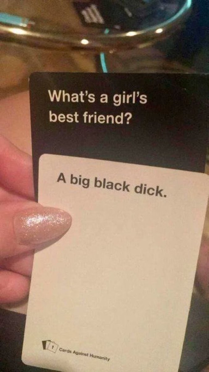 BNWOMASTER12's tweet photo. You were playing a game with your girlfriend and a bunch of friends 

Then your girl plays this card and smiles at you

What do you do? https://t.co/efGJ05lZ6m