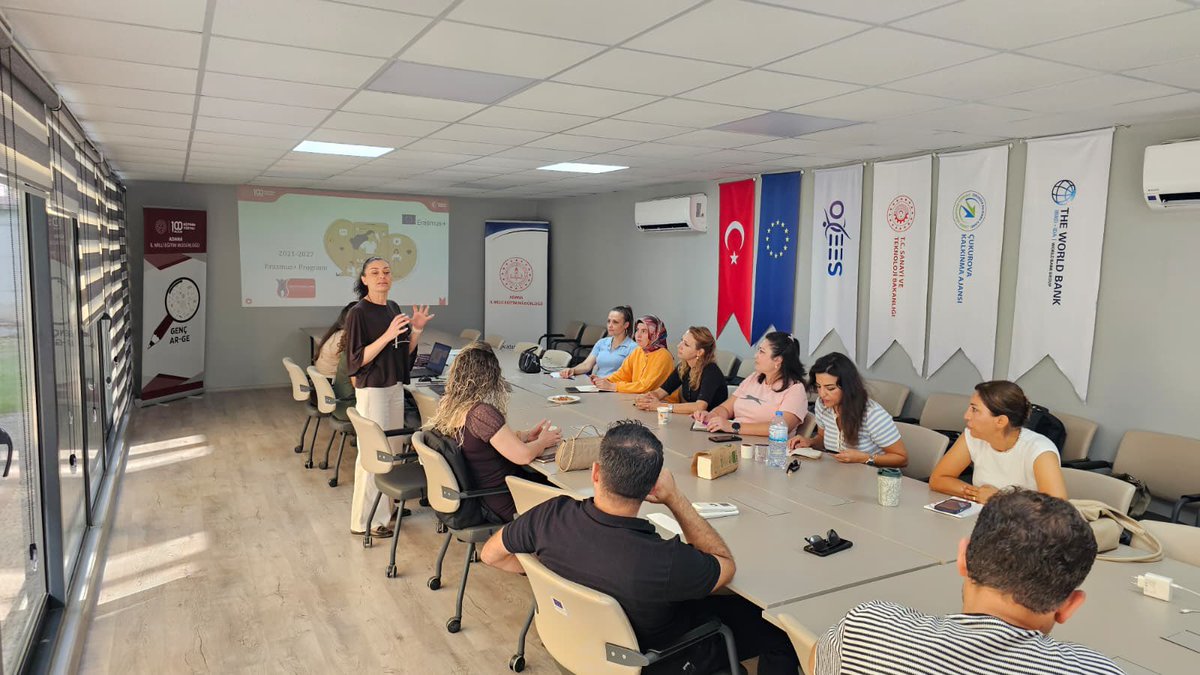 AdanaMemArGe's tweet photo. Yeni Eğitim Öğretim Yılına Hazırlık Çalışmalarımız Başladı

Adana İl Millî Eğitim Müdürlüğü AR-GE Birimi olarak yeni eğitim öğretim yılına yönelik sene başı hazırlık ve planlama toplantılarımıza başladık.

Gerçekleştirilen toplantılarımız kapsamında; TÜBİTAK, TEKNOFEST, Erasmus+, Avrupa Dayanışma Programı (ESC), Okul Dışı Öğrenme Ortamları ve Eurodesk faaliyetleri ele alınarak yeni dönemde yürütülecek çalışmalar, proje süreçleri, başvuru dönemleri ve öncelikler hakkında detaylı bilgilendirme ve değerlendirmeler yapıldı.

Yeni fikirlerin projelere, projelerin başarıya ve uluslararası fırsatlara dönüştüğü verimli bir eğitim öğretim yılı için çalışmalarımıza devam ediyoruz. 
@tcmeb @AdanaMem @mnaras @Selcuk_Tyurek01