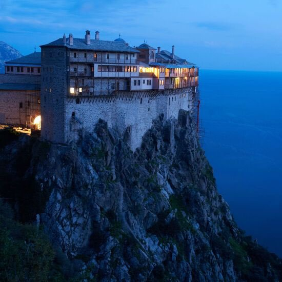 trad_west_'s tweet photo. > born in 1856, mother dies hours after birth 
> no family to take him in 
> left at Mount Athos (ancient Orthodox Christian monastic peninsula) 
> women strictly forbidden (Rule of Avaton) 
> raised entirely by monks 
> never leaves Mount Athos 
> lives a life of prayer and discipline 
> dies in 1938 at age 82  

Possibly the only man in history to live his entire conscious life without ever seeing a woman