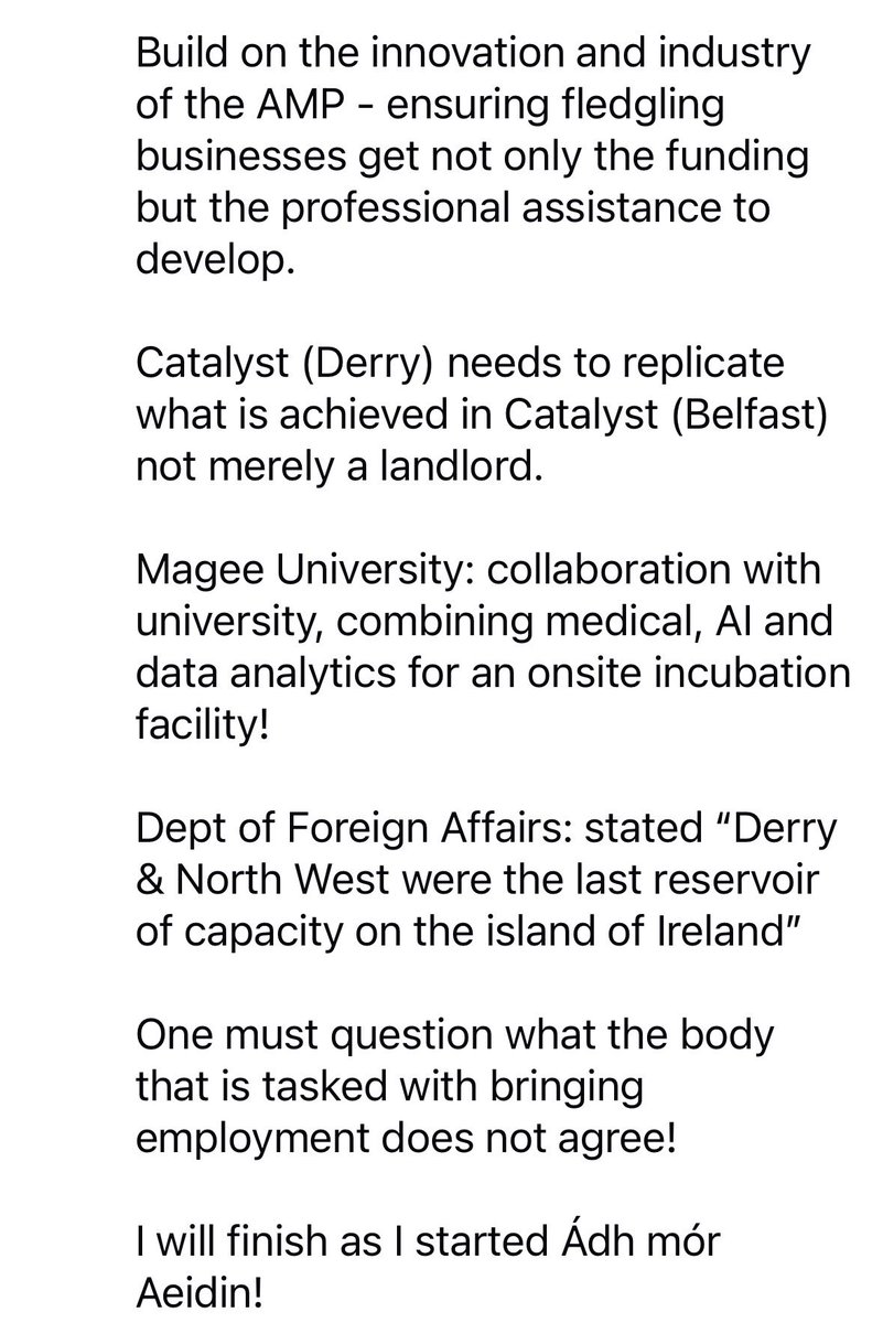 DMcKane33's tweet photo. @derryjournal Good luck to Aeidin, but the data speaks for itself - how many jobs the last two years?

InvestNI has *Institutional bias* built into its very fabric - and will take Min @CArchibald_SF to effectively support Aeidin and drive change!#InvestNW https://t.co/zxkLTAaSwc